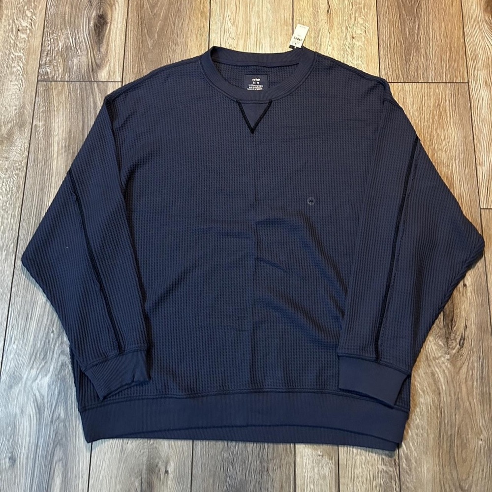 Aerie Women's Navy Cowl Neck Sweater